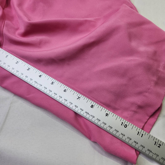 Greg Norman Chino Golf Shorts Flat Front Zip Fly Button Closure Pink Size 12 - Picture 6 of 6